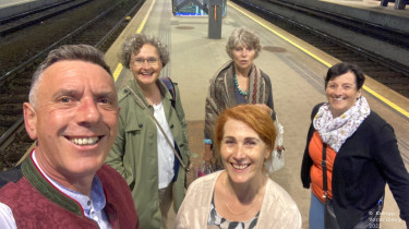 Auf der Heimreise am Bahnhof :-)