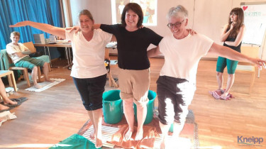 KIGA Ausbildung Kneipp LV Vorarlberg Wasertreten 1