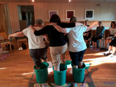 KIGA Ausbildung Kneipp LV Vorarlberg Wasertreten 2